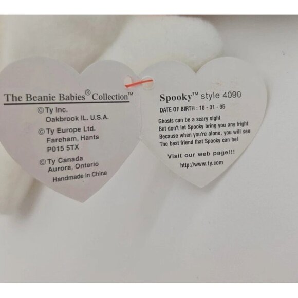 Ty Beanie Babies Halloween Lot Haunt Spooky and Sheets with Tags 1995 1999 2000 - Picture 14 of 16